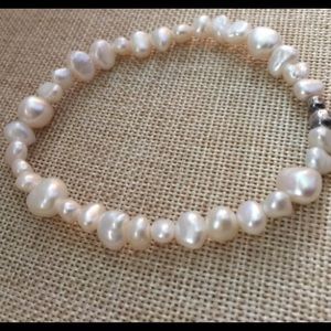 Silpada Freshwater Pearl & Sterling Bracelet.